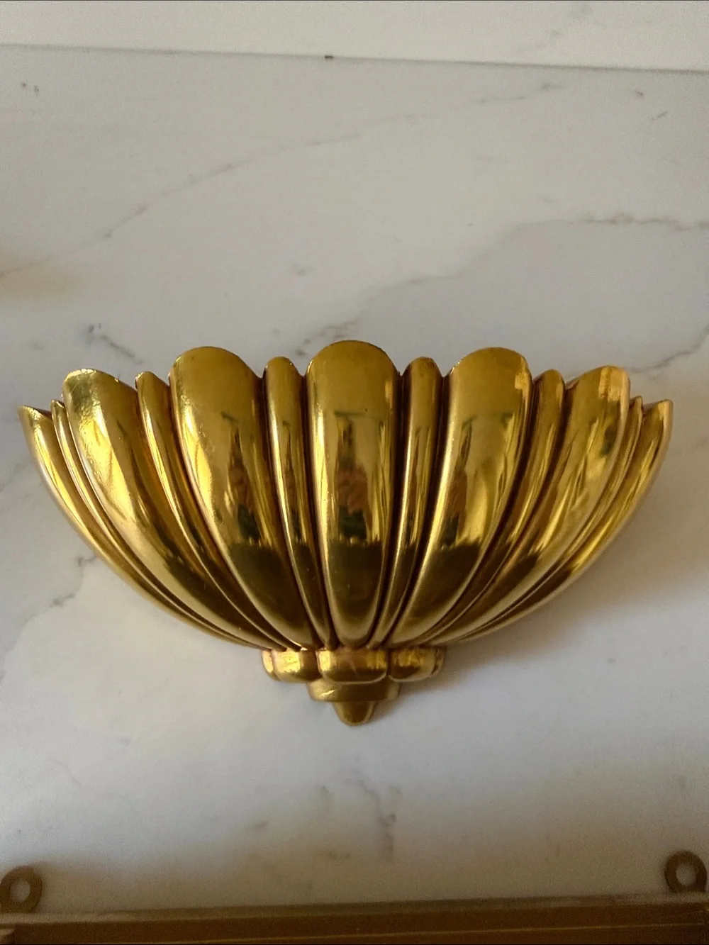 Vintage Syroco Hollywood Regency Style Wall Pockets Set of 2 Marked 1962.